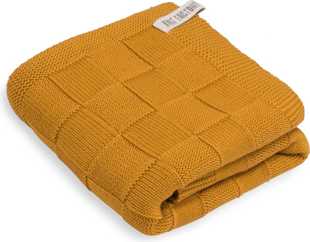 Knit Factory Handtuch Ivy - Ocker - 60x110 cm