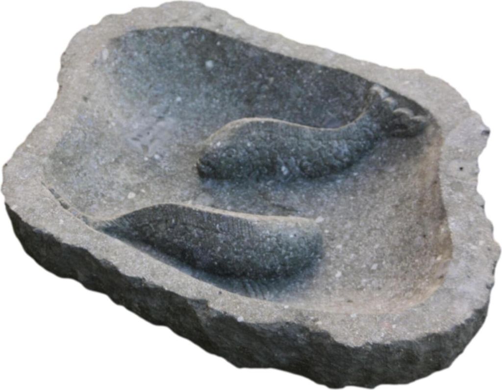 Schöne Vogeltränke aus Naturstein Neu Frostfest Witterungsbeständig KA-PZ-FIB-60