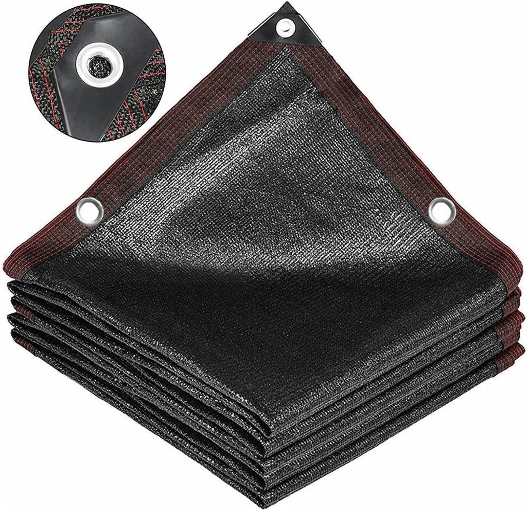 Schattennetz - Schattiergewebe - 3 x 4 m - 95% Schattierung - Atmungsaktives PE-Mesh - UV-beständig - Für Gewächshaus, Pergola, Terrasse - Schwarz
