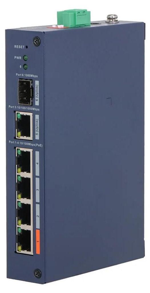 Dahua Dh-chs4106-4et-60 6 Port (4 Poe) Switch One Size / EU Plug 220V One Size