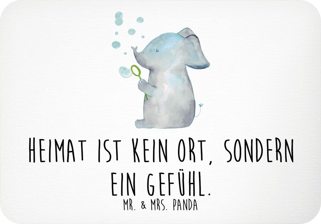 Mr. & Mrs. Panda Kühlschrankmagnet Elefant Seifenblasen - Weiß - Geschenk, whiteboardmagnet, Elefanten, Notizhalter, Liebesspruch, Lustige Sprüc...