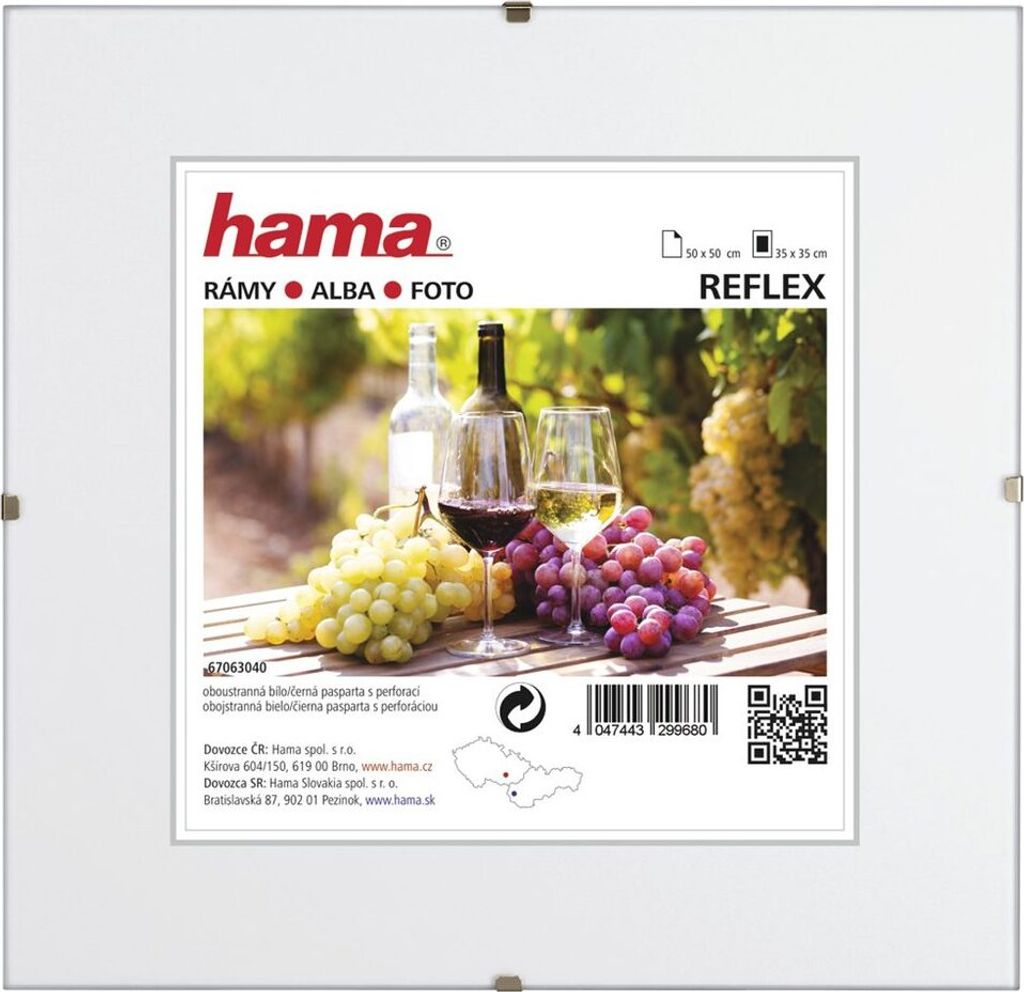 Hama Clip-Fix, vetro normale, 50x50 cm Immagine del prodotto 