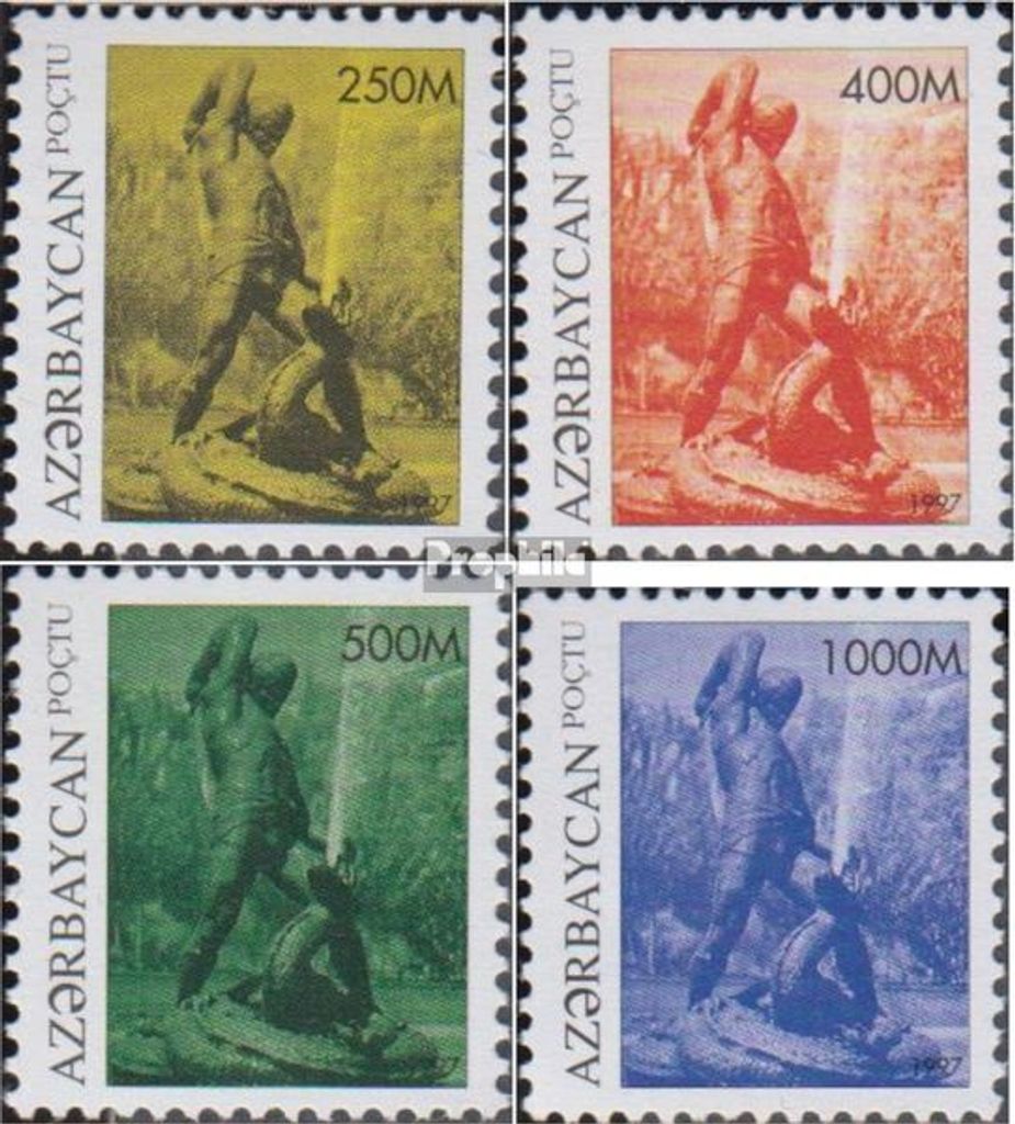Briefmarken Aserbaidschan 1997 Mi 342-345 (kompl.Ausg.) postfrisch Baxram Gur