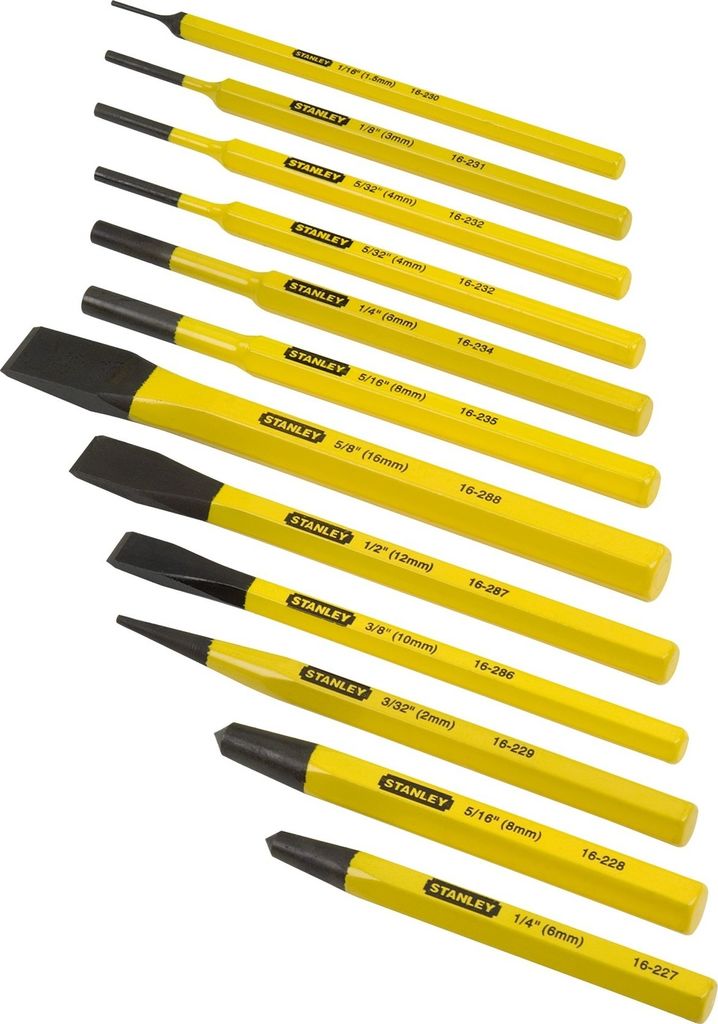 STANLEY 4-18-299 sekáče + důlčiky 12ks Obrázek produktu 
