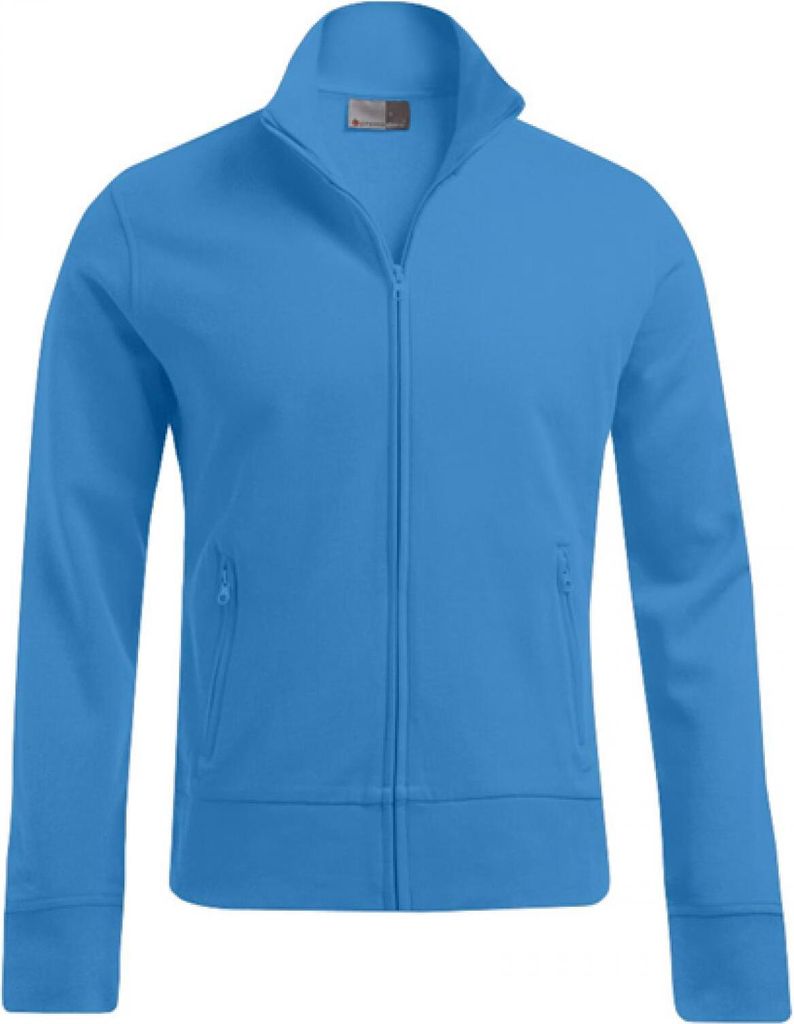 Stehkragen Zip Jacke Herren, Türkis, S