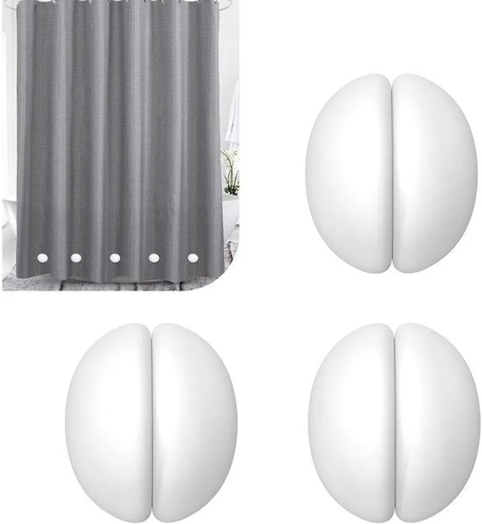 Aimant de Nappe Anti-Vol et Poids pour Rideau de Douche sans Perçage