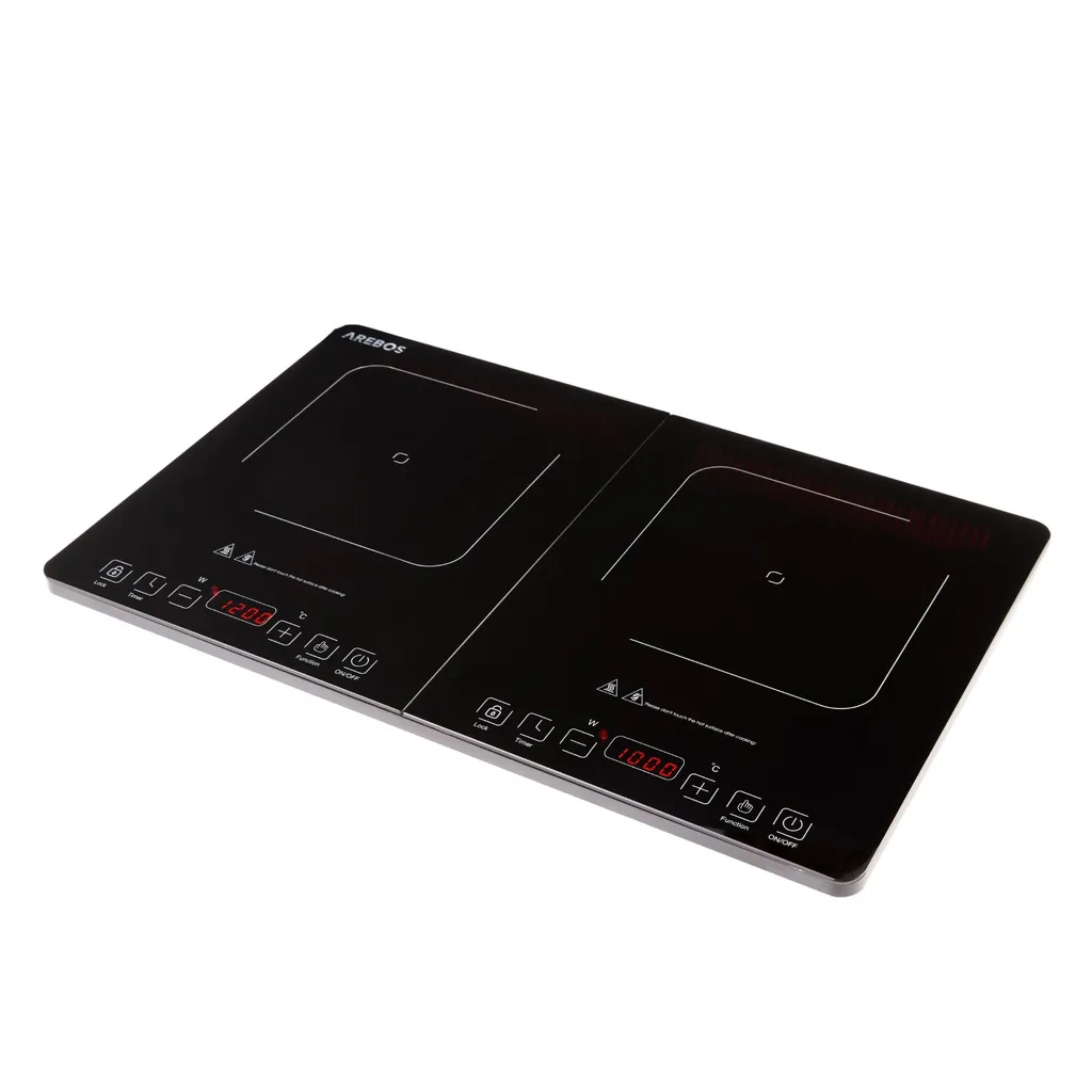 Plaque Induction Double Tactile 3500W Efficace - Design Slim et Timer - 10