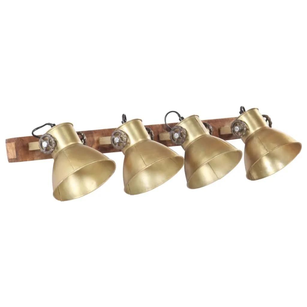 Lampada Parete Industriale Ottone 90x25 cm E27 | Applique Vintage Loft