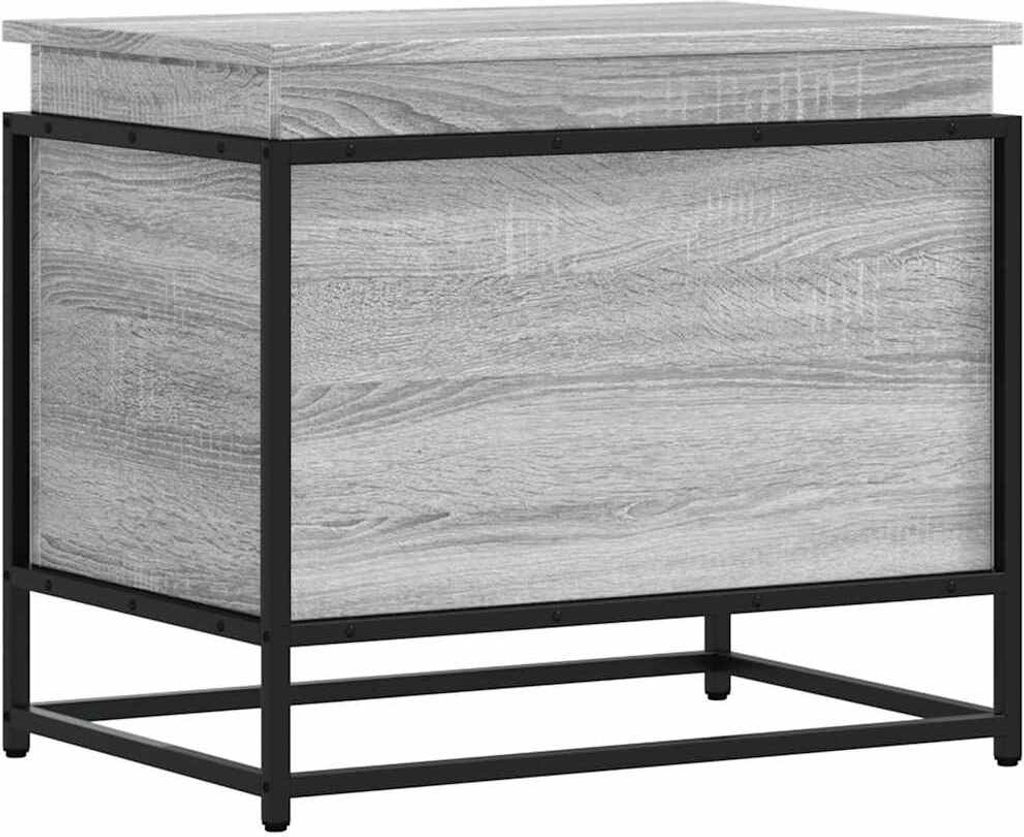 Aufbewahrungsbox mit Deckel Grau Sonoma 60x40x51,5 cm