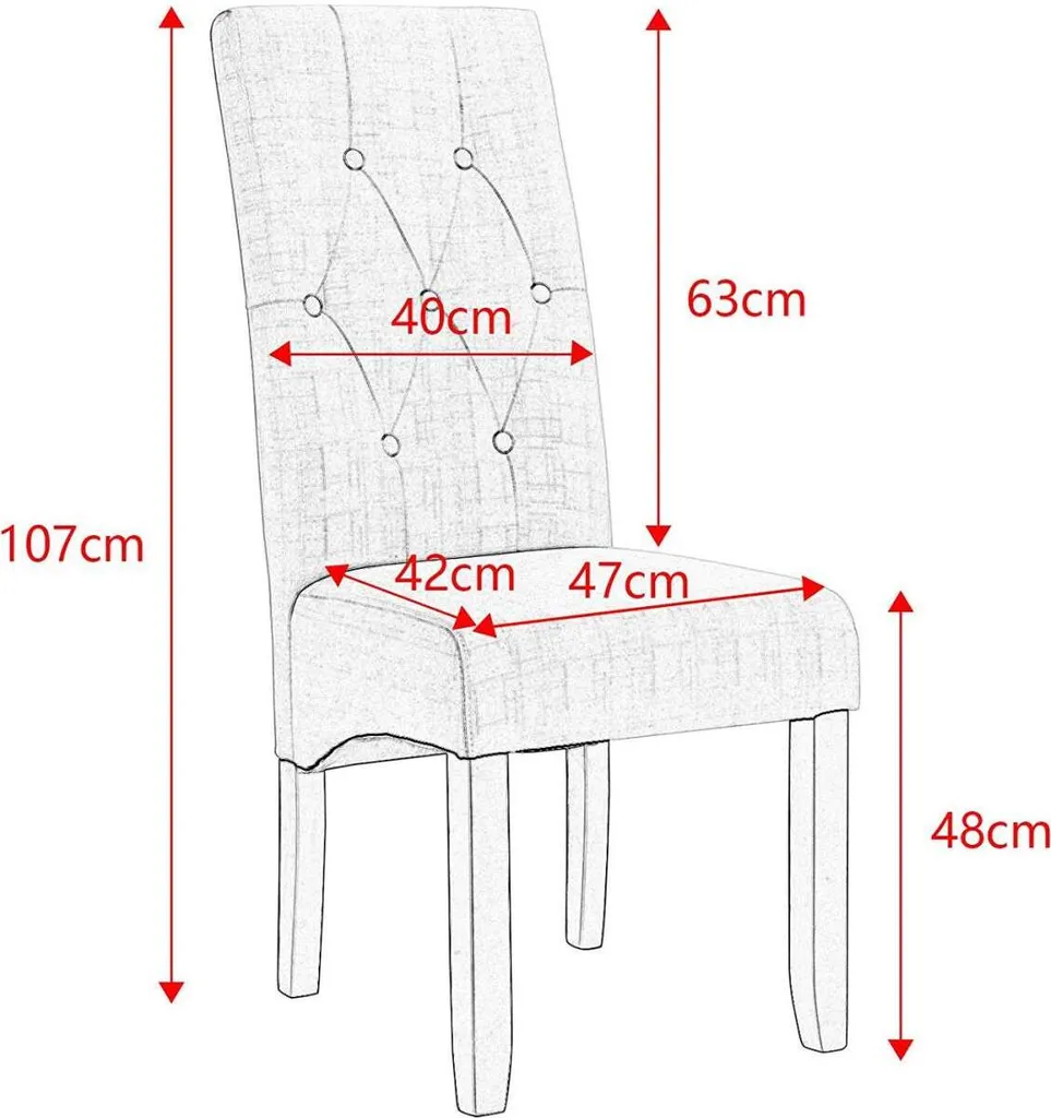 Chaises de salle à manger Rootz - Fini le mal de dos avec l'assise lin