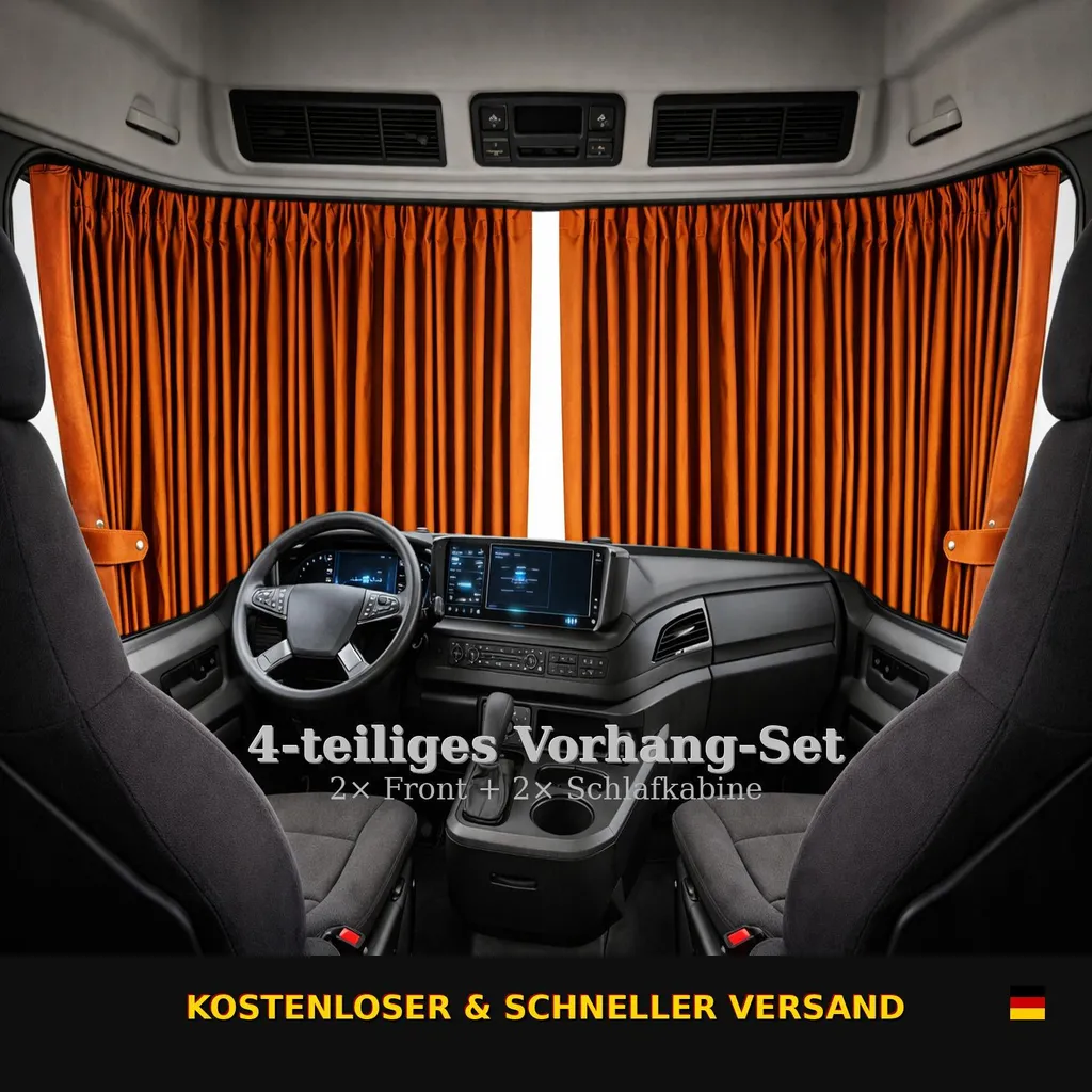Tende Oscuranti DAF 106 CF XF Marroni | Kit 4pz Privacy Camion