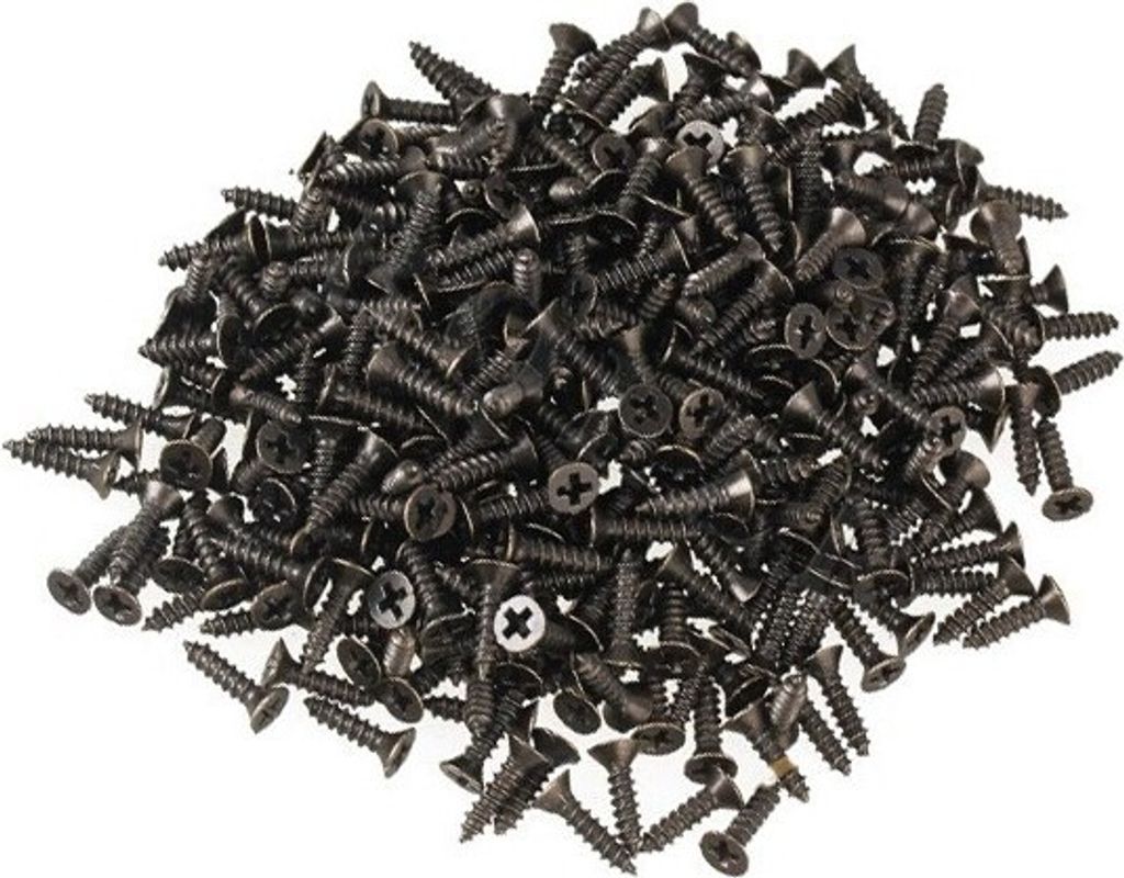 Set mit 300 Minischrauben (2,0x10 mm, versenkt, bronzefarben)