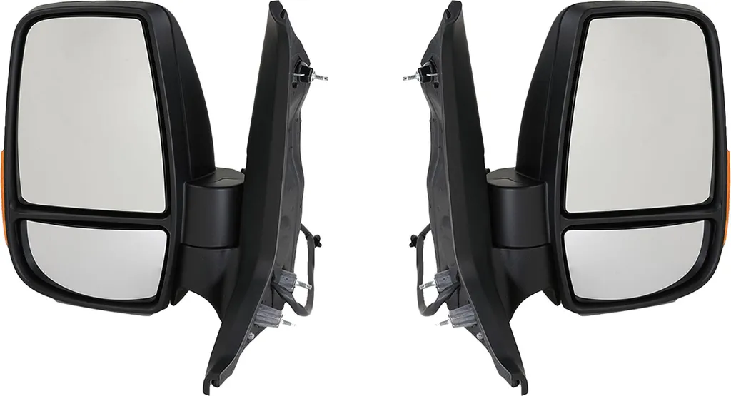 Rétroviseur Johns 2 Pôles pour Ford Transit 13 - Finition Noir Durable