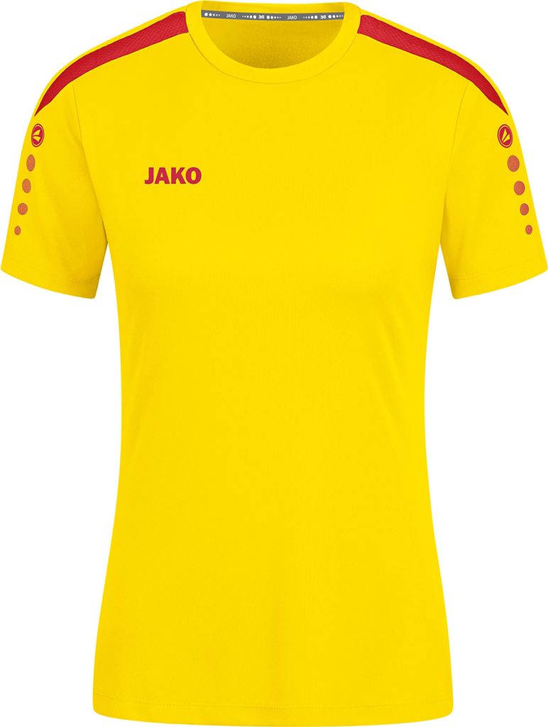 JAKO Damen Trikot Power KA, Farbe:citro/rot, Größe:42