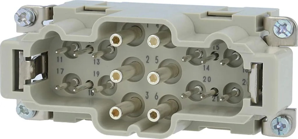 Connecteur Han K6/12 18 Pôles à Vis Axiale - Puissance 690V et Signal 400V