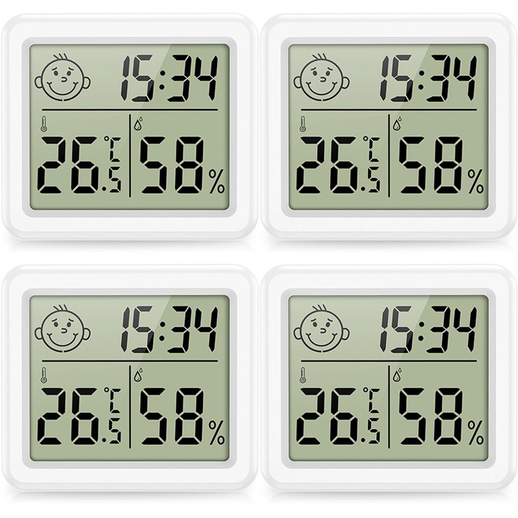 2 Stück Innenthermometer Digitales Hygrometer