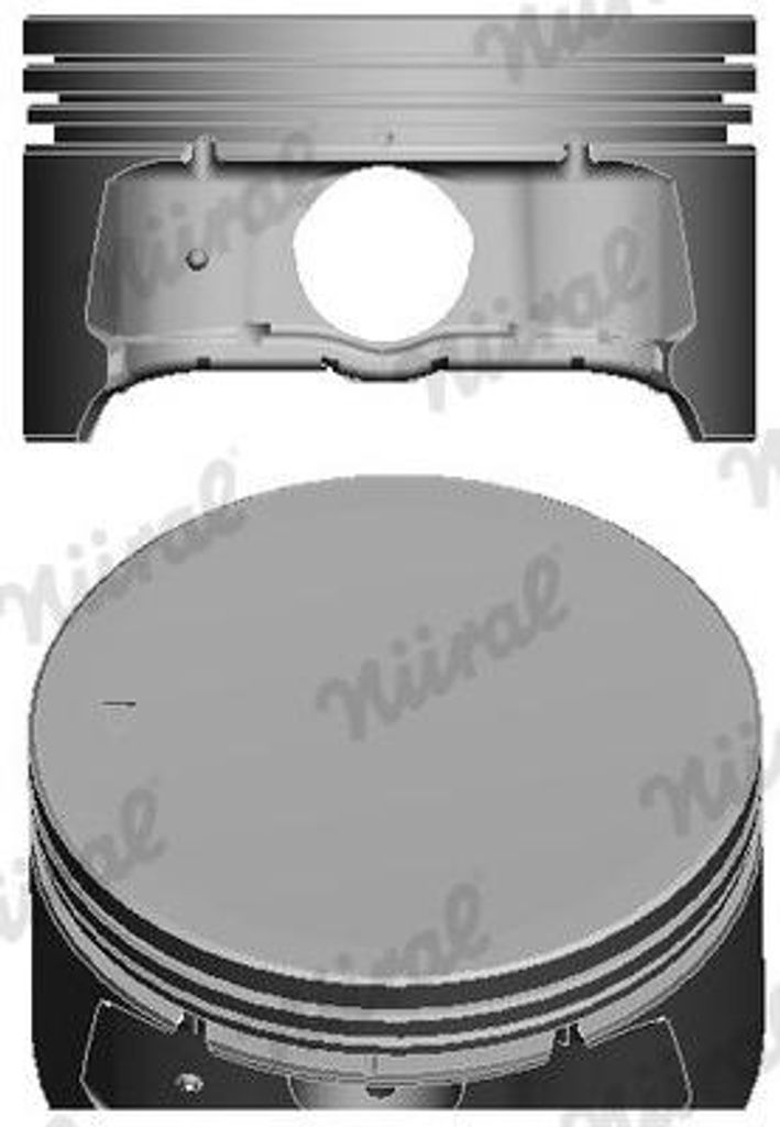 NÜRAL 87-423400-00 Kolben für FORD Fiesta Mk5 Schrägheck (JH1, JD1, JH3, JD3) MONDEO IV Turnier (BA7) Focus II Schrägheck (DA, HCP, DP) S-MAX (...