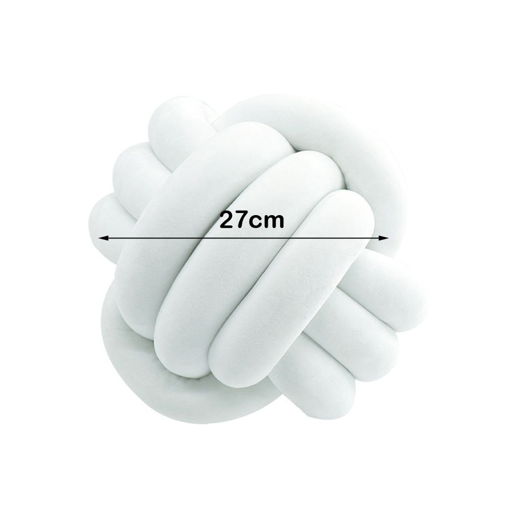 CANDeal 27cm Knotenkissen, Geknotetes Kissen für Sofa, Bett, Dekorat, Zierkissen Knoten, Knoten-Ball-Kissen