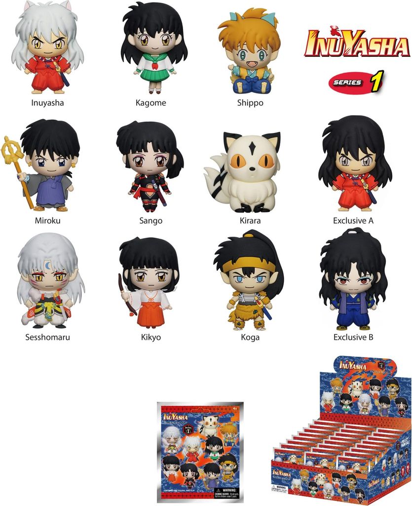Inuyasha PVC-Taschenanhänger Series 1 Display (24) Produktbild 