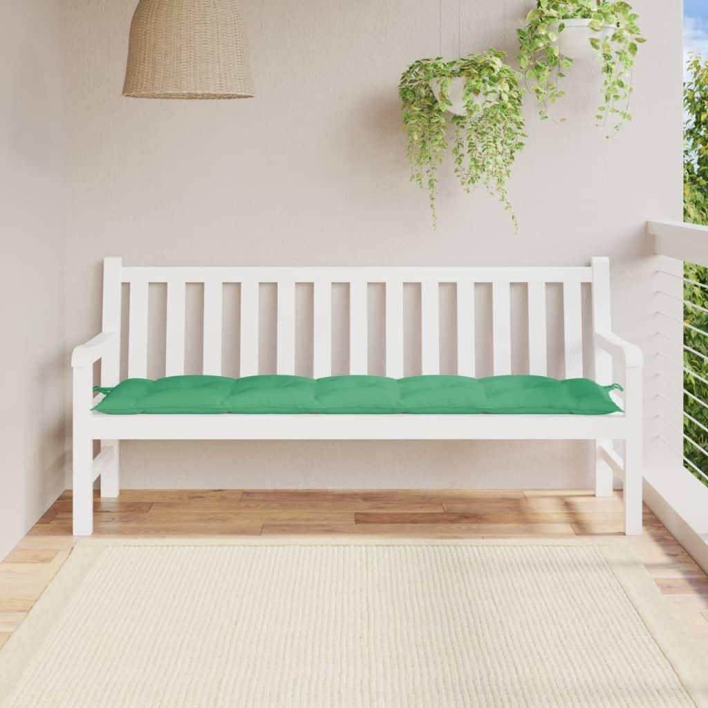vidaXL Záhradná lavička zelená 180x50x7 cm Oxford Fabric Obrázok produktu 