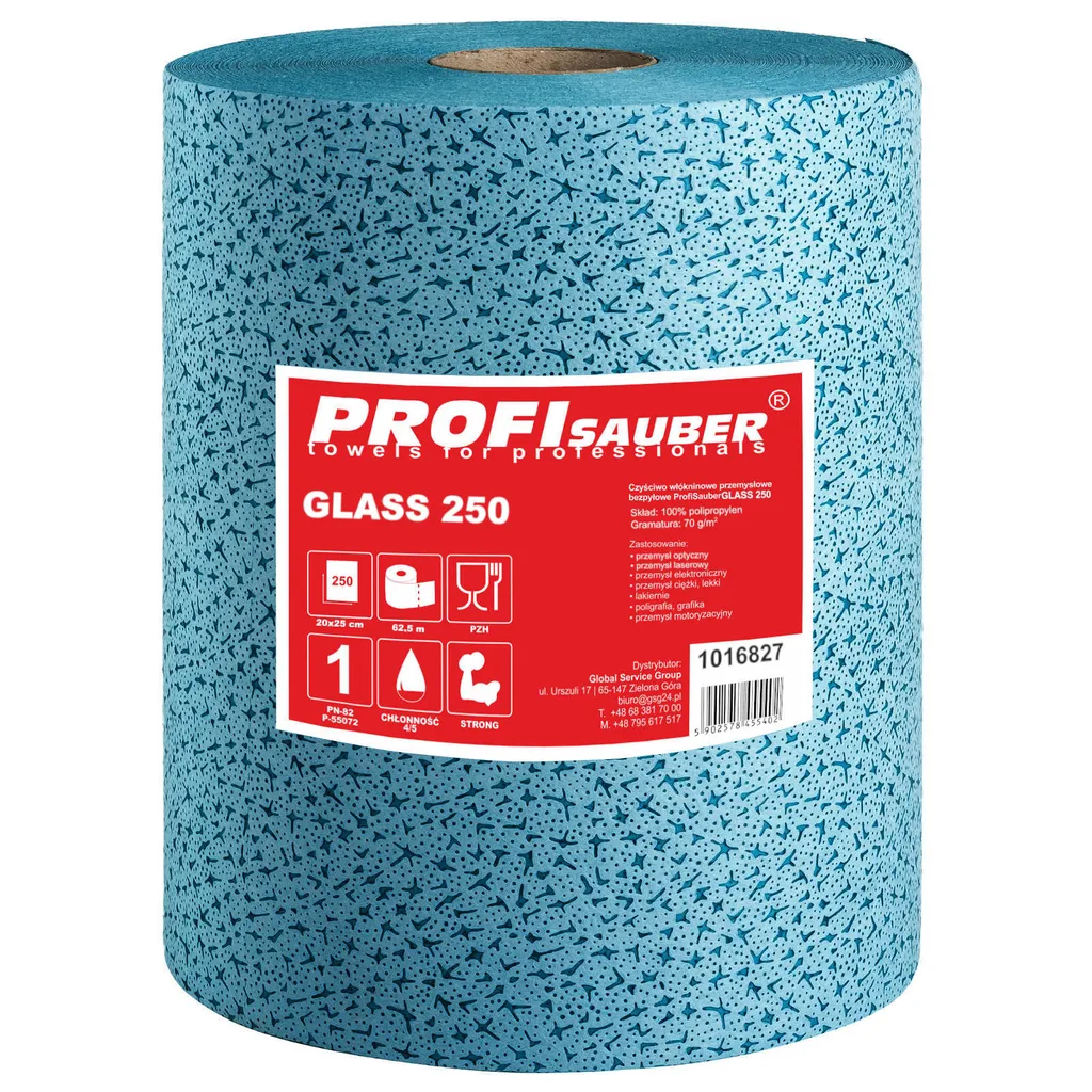Panno Ottico GLASS 250 - Tessuto Non Tessuto per Precisione Industriale