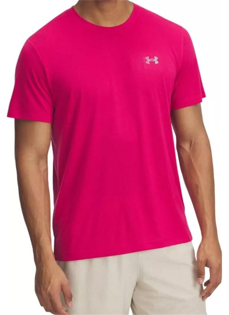 Under Armour UA Trail Run SS Herren Laufshirt Trailrunning Atmungsaktiv Dunkelrosa Größe 2XL