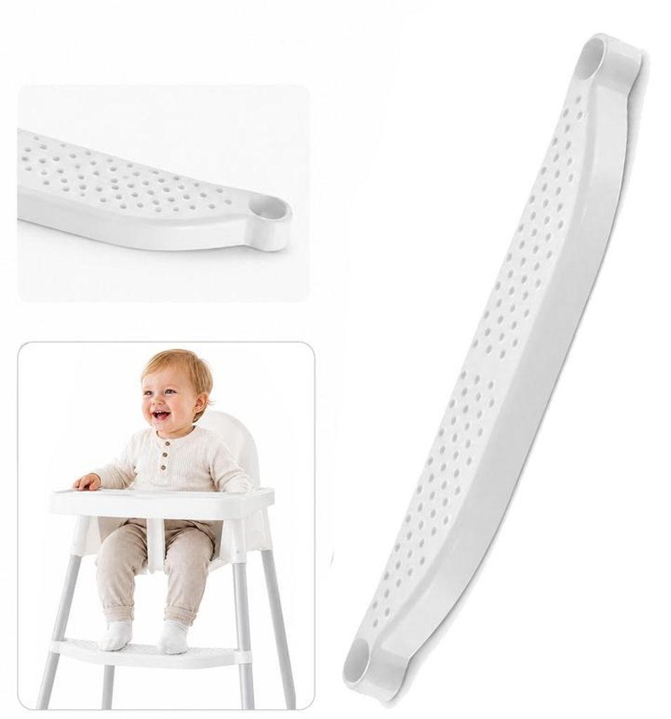 Ergonomische Kinder Fußstütze Hochstuhl 46cm, höhenverstellbare Fußablage rutschfest, mehr Komfort beim Essen für Babys & Kinder