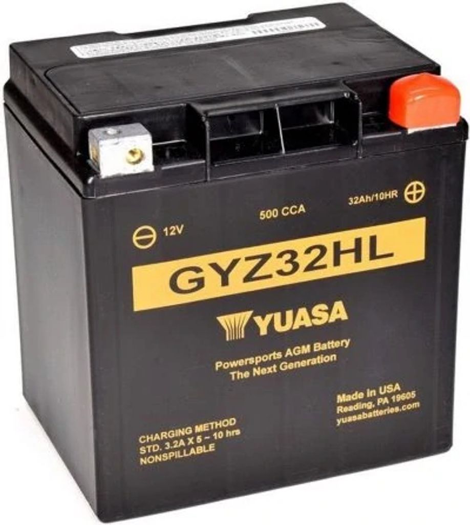 YUASA High Performance MF Starterbatterie 12V 34Ah 500A/EN Motorrad Batterie