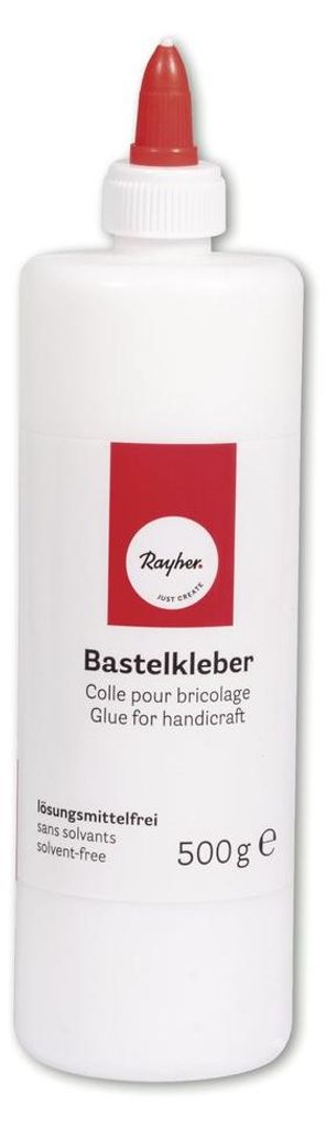 Rayher Bastelkleber mit Dosierverschluss, Flasche 500g, Produktbild 