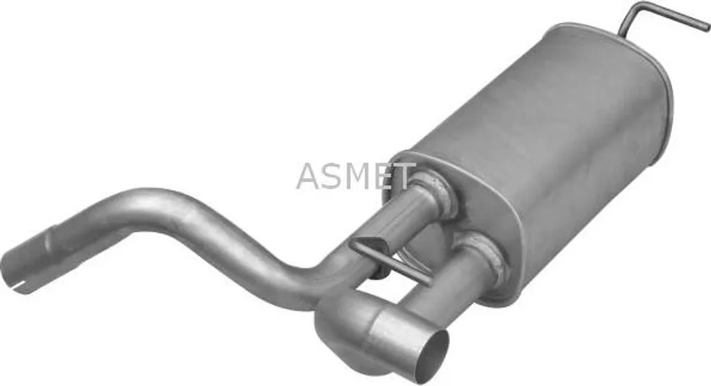 Silencieux central ASMET 5258 en acier aluminisé pour Astra J 852653