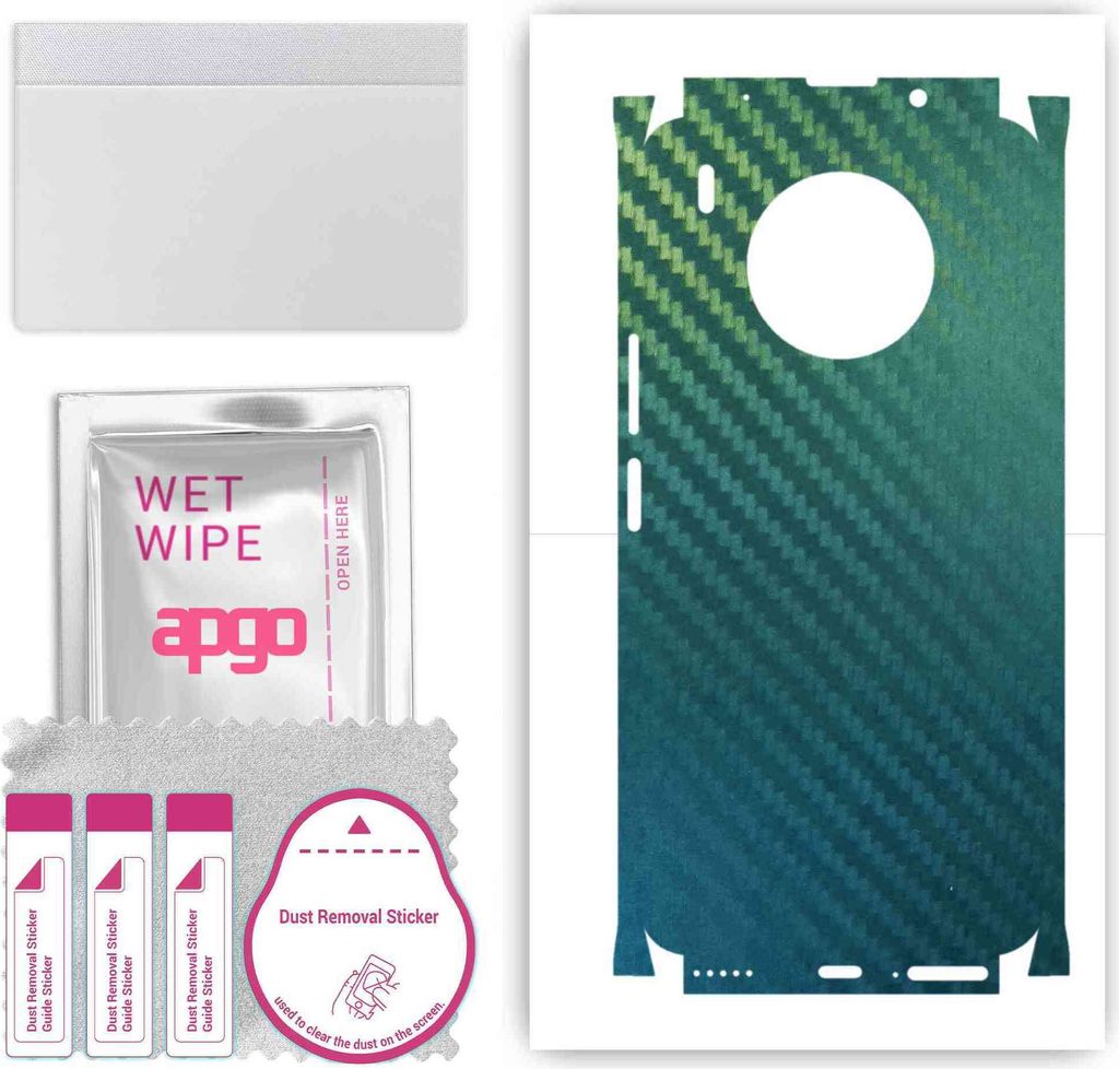 apgo Rückseite + Seiten Schutzfolie, Skin, kompatibel mit Honor 50 LITE, Hinten Displayschutzfolie aus Vinylfolie, kratzfest, einfache Montage - K...