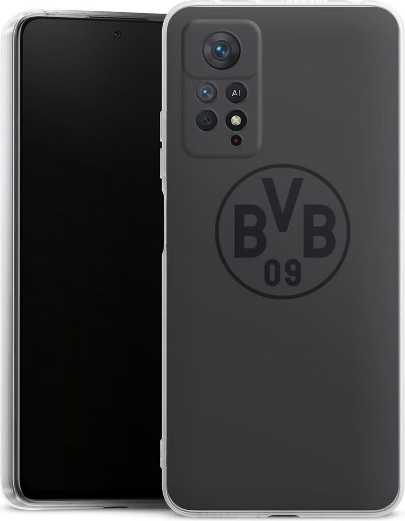 DeinDesign Handyhülle für Xiaomi Redmi Note 11 Pro 4G Silikon Hülle Case Smartphone Schutzhülle BVB Borussia Dortmund Logo