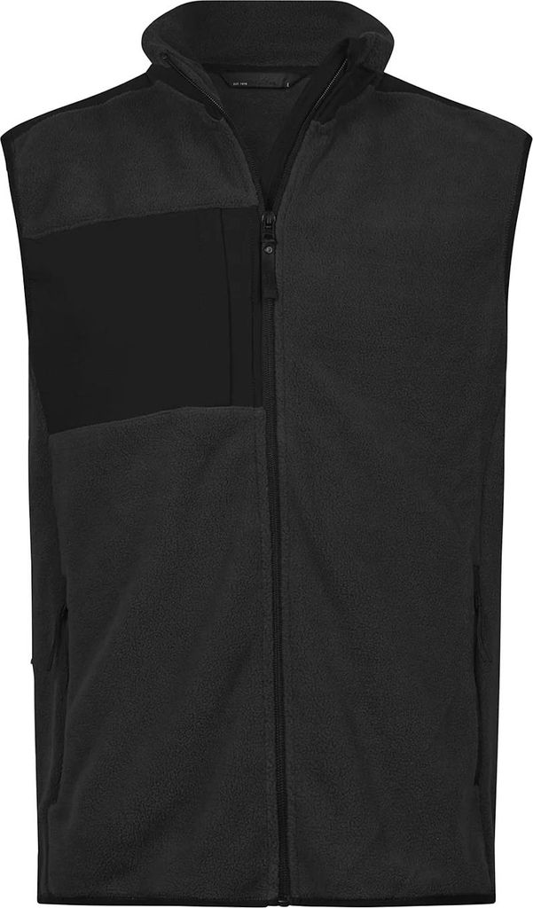 Tee Jays - "Mountain" Weste für Herren, Fleece RW10944 (5XL) (Schwarz)