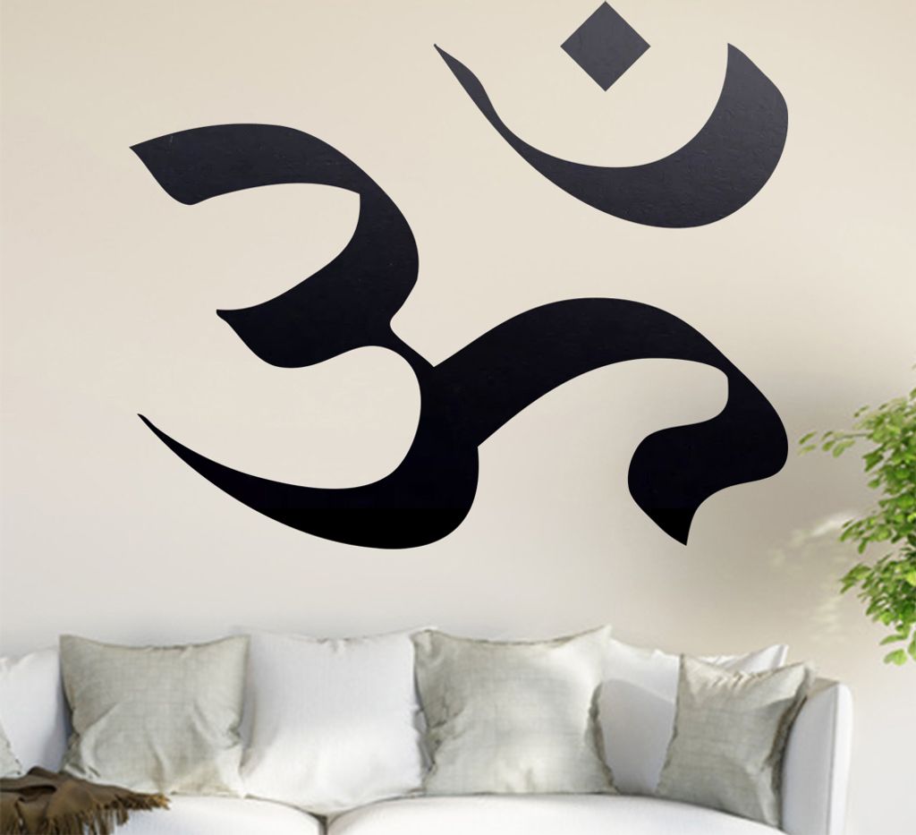 Om Ohm Wandtattoo in 6 Größen - Wandaufkleber Wall Sticker - Dekoration, Küche, Wohnzimmer, Schlafzimmer, Badezimmer