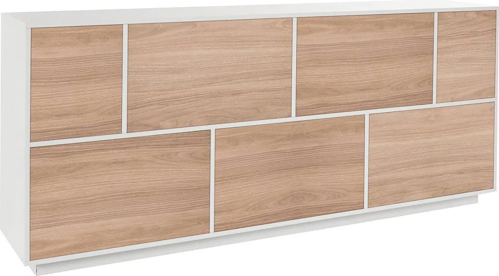 Buffet de Rangement Blanc 200 cm pour Organiser votre Grande Salle à Manger