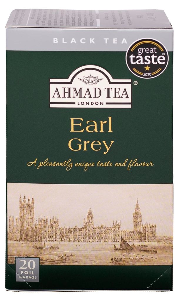 Ahmad Tea- Earl Grey Schwarzer Tee 40g, 20 Beutel