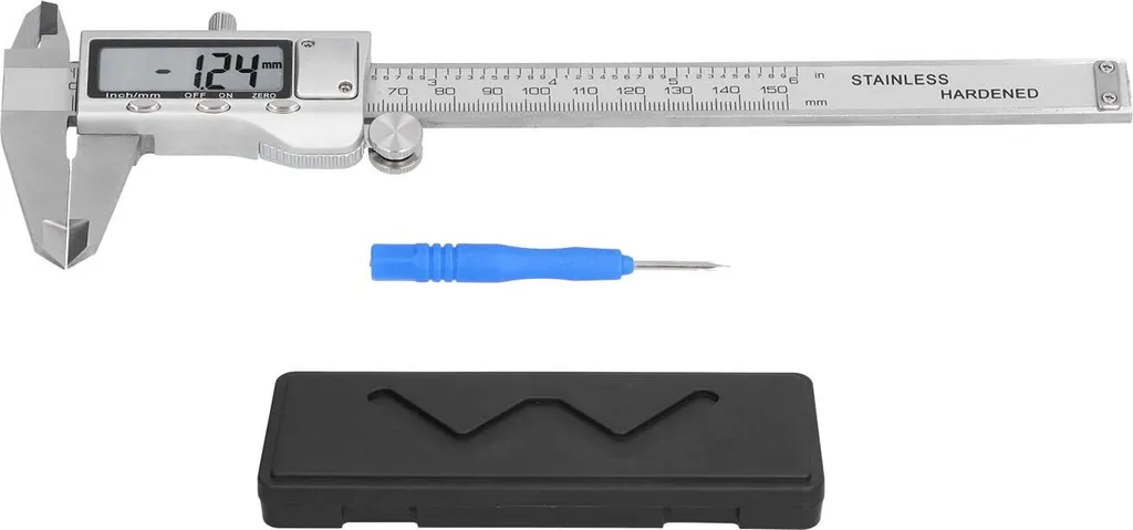 Vernier électronique 150 mm en inox, outil de mesure digital précis