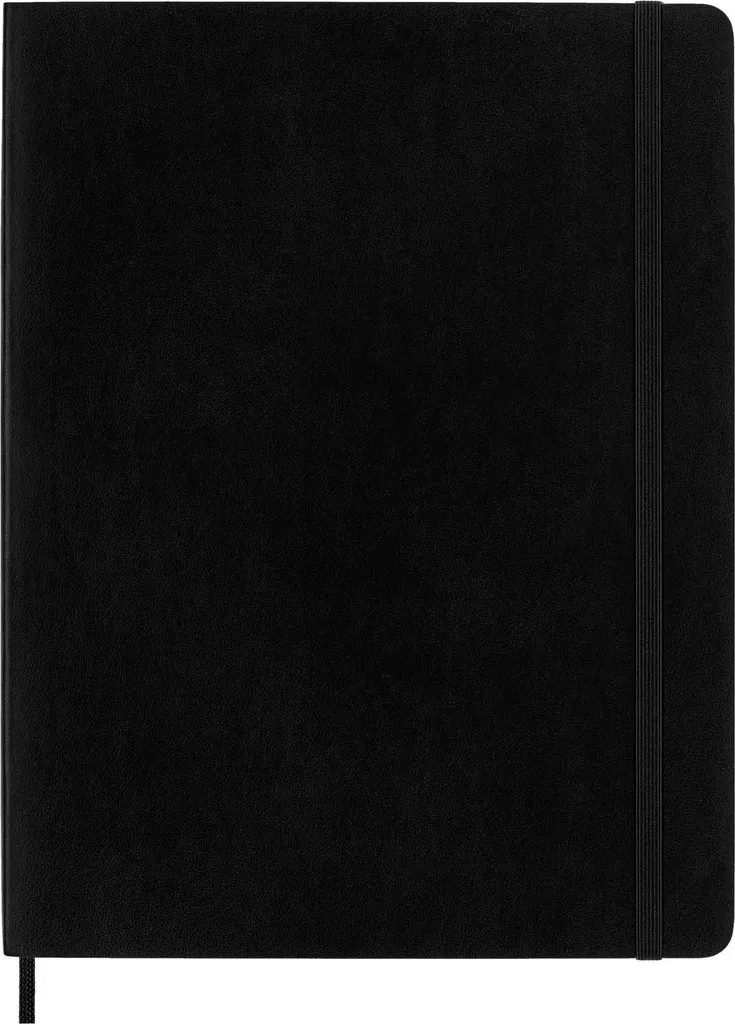 Moleskine XLarge Plain Soft - Taccuino Nero 19x25 cm per Scrittura e Note