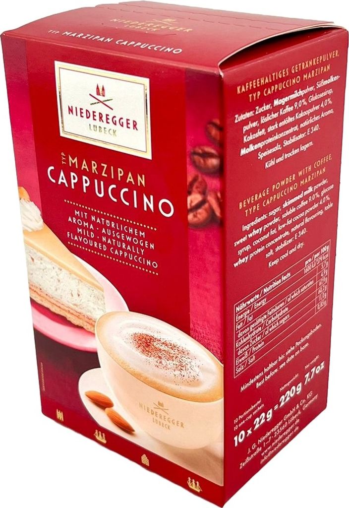 Niederegger - Marcepan Cappuccino - 10 sztuk 220g Zdjęcie produktu 