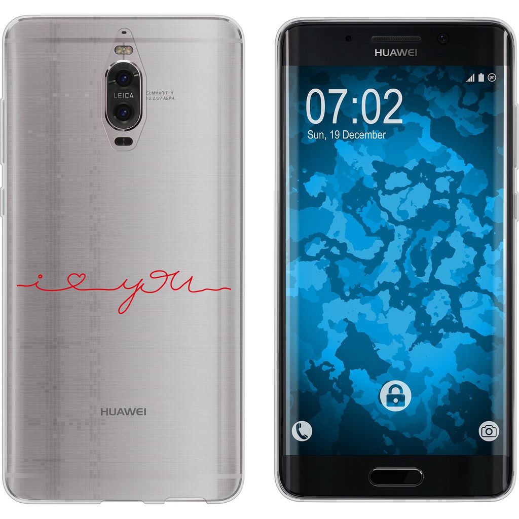 PhoneNatic Case kompatibel mit Huawei Mate 9 Pro Silikon-Hülle in Love M2