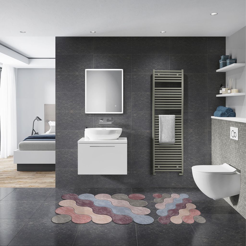 Mijolnir, 21011715Rn, Badematten, Mehrfarbig, Polyester, 60 x 100 cm