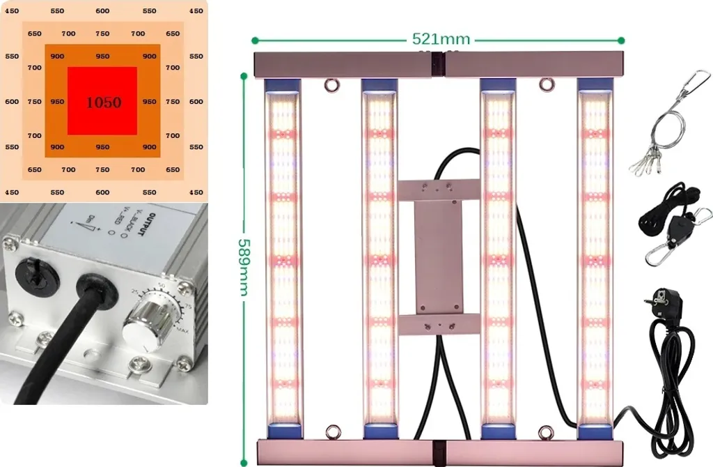 Éclairage LED de Croissance 240W à Spectre Complet pour Plantes Vertes