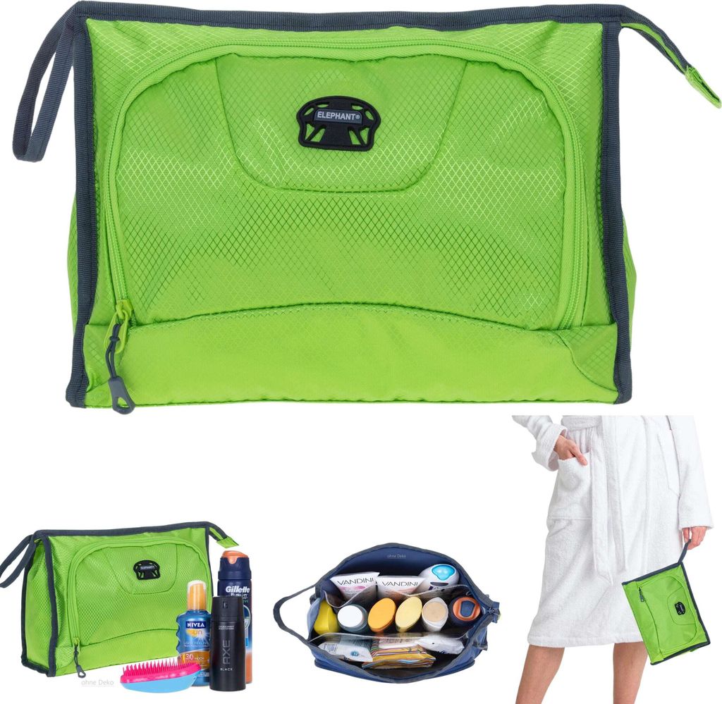 Elephant Herren Kulturtasche GroÃƒÂŸ Kulturbeutel Kulturtasche