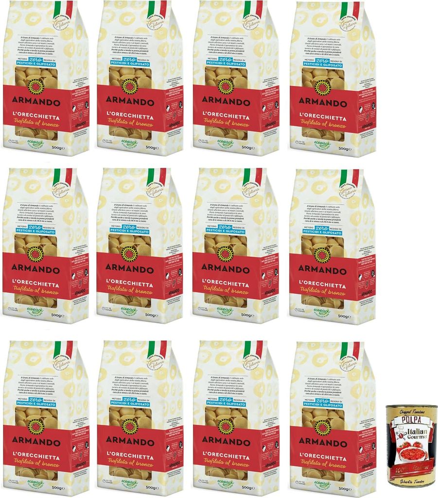 12x Armando L'Orecchietta,Bronzegezogene Nudeln,100% Produktbild 