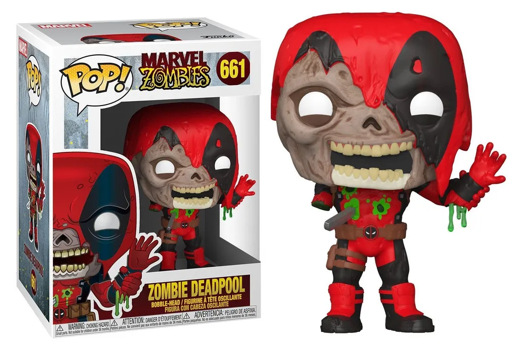 Décoration Geek Figurine Marvel Zombies 661 Zombie Deadpool pour Bureau