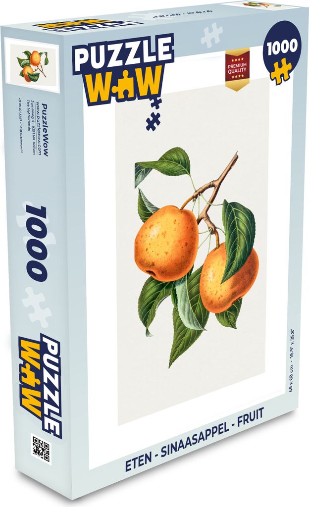 MuchoWow Puzzle 1000 Teile Lebensmittel - Orange - Obst - Spielzeug - Alt und Jung - Spiele - Puzzeln
