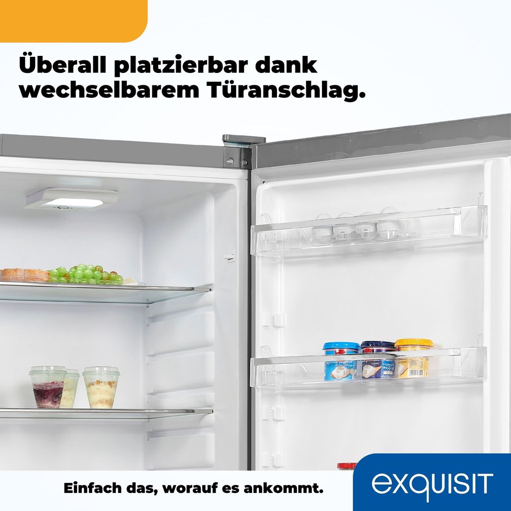 Exquisit Vollraumkühlschrank KS350-V-H-040D inoxlook | Produktbild 9