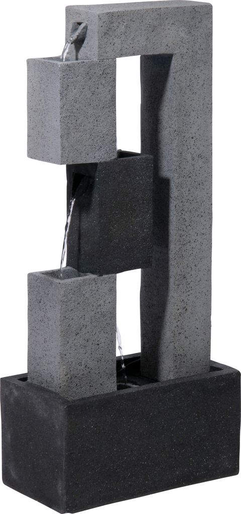 dobar Großer Design-Gartenbrunnen mit Pumpe und LEDŽs, Produktbild