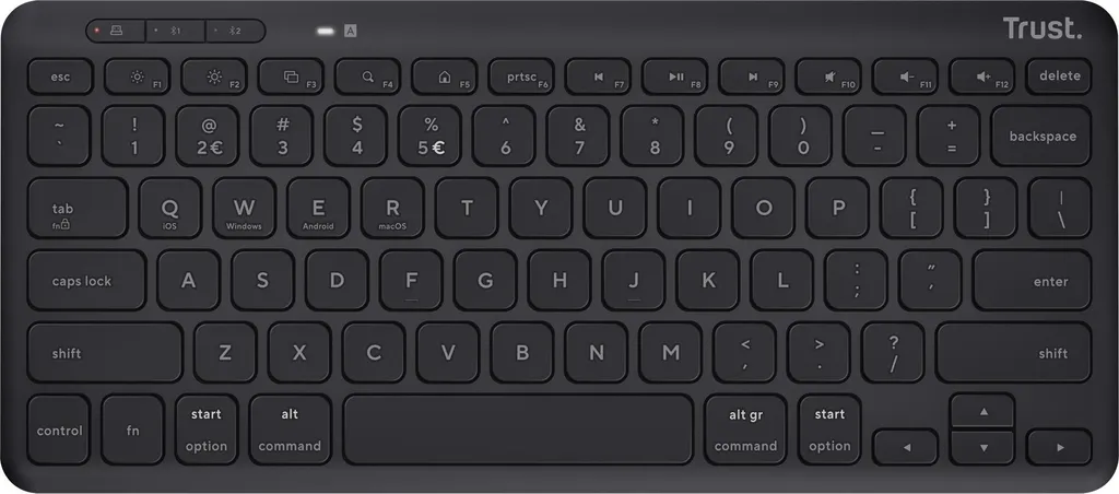 Clavier Trust Lyra pour Télétravail Multi-écrans sans fil Bluetooth