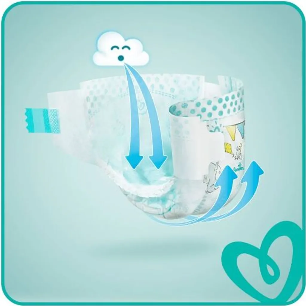 Couches Bébé Pampers Active-Baby 150 Unités avec Couche Extra Sommeil - 18